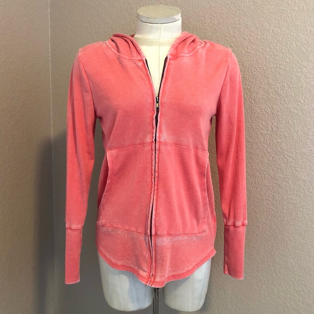 Chaser coral vintage wash hoodie